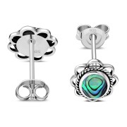 Abalone Oval Earrings - e362